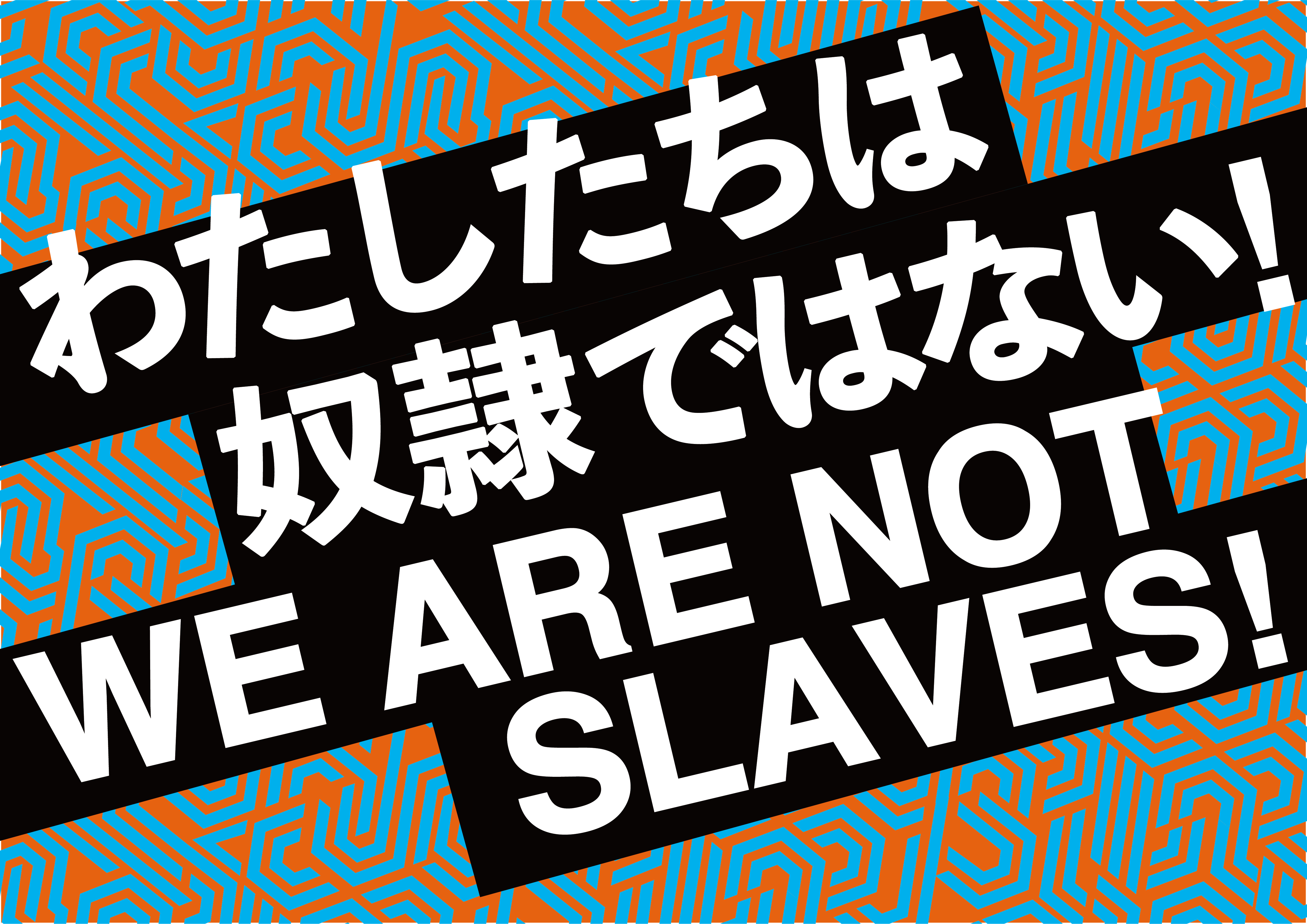 私たちは奴隷ではない！We are not slaves! 